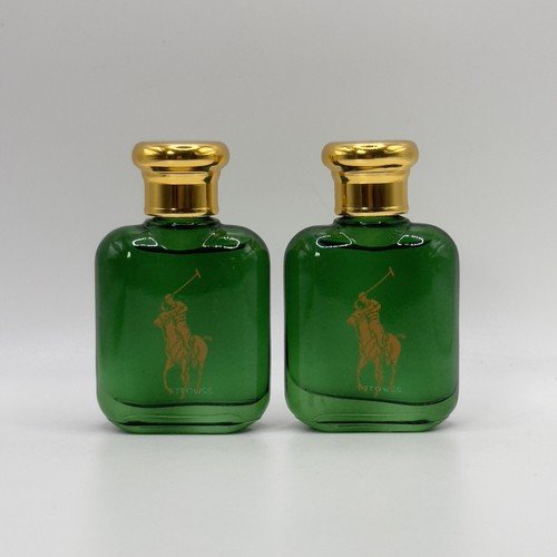 2x Polo GREEN by Ralph Lauren Men EDT 0.5oz/15ml Splash Travel Mini NEW