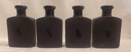 4 RALPH LAUREN *POLO DOUBLE BLACK* 4.2oz 125ml EDT cologne RARE!!*FREE SHIPPING*