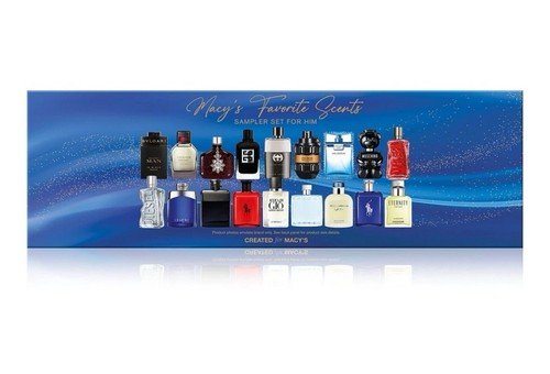 Macy's 2024 18-Pc. Favorite Cologne Sampler Discovery Set For Him Holiday Gift