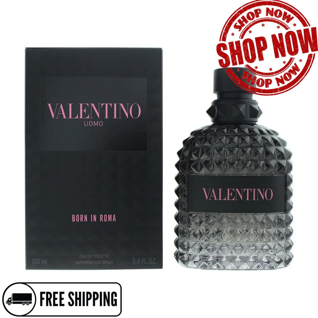 Valentino Uomo Born In Roma 3.4 oz. Eau de Toilette Spray for Men New in Box