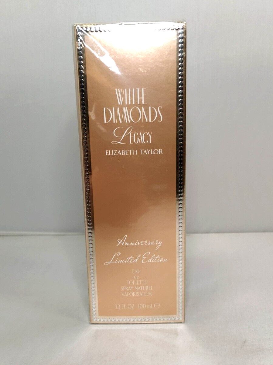 NEW in Open Box White Diamonds Legacy By Elizabeth Taylor EDT 3.3 oz 100 ml