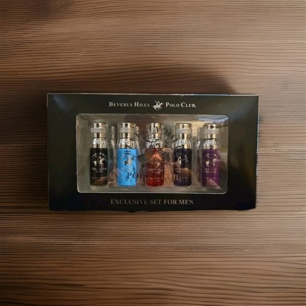 Beverly Hills Polo Club Exclusive Set For Men 5 Colognes 0.5 oz EACH NEW