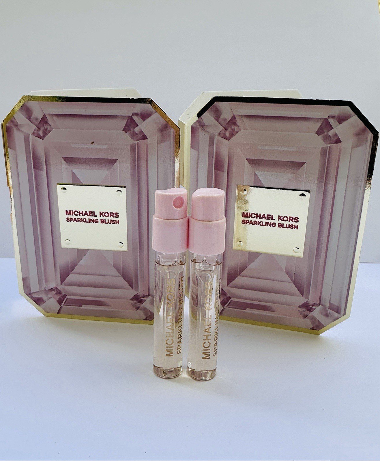 Michael Kors 2-Sample Size Rare Perfume Sparkling Blush Vial New 100% Authentic.